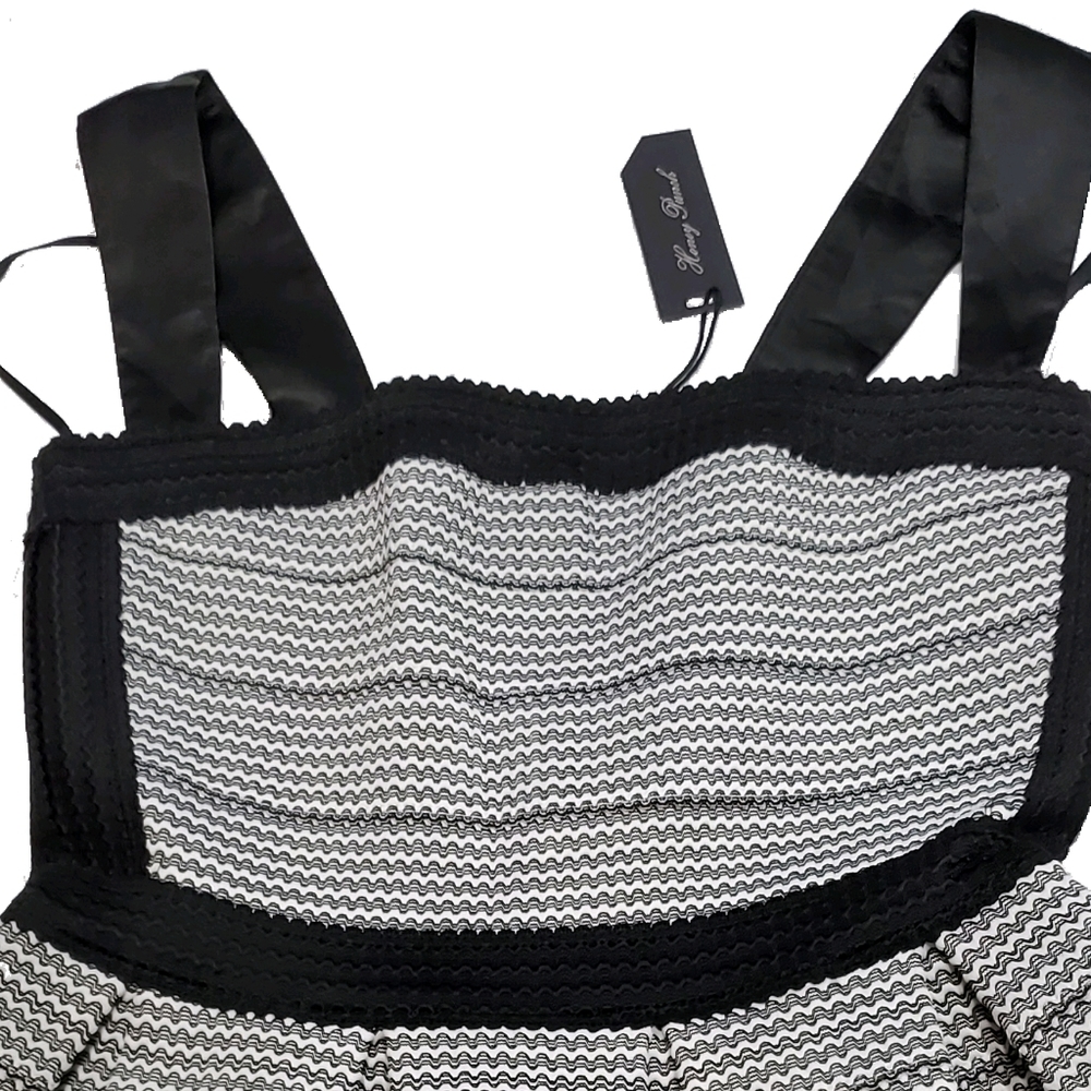 Nordstrom strap black and white dress Honey punch - Picture 3 of 6